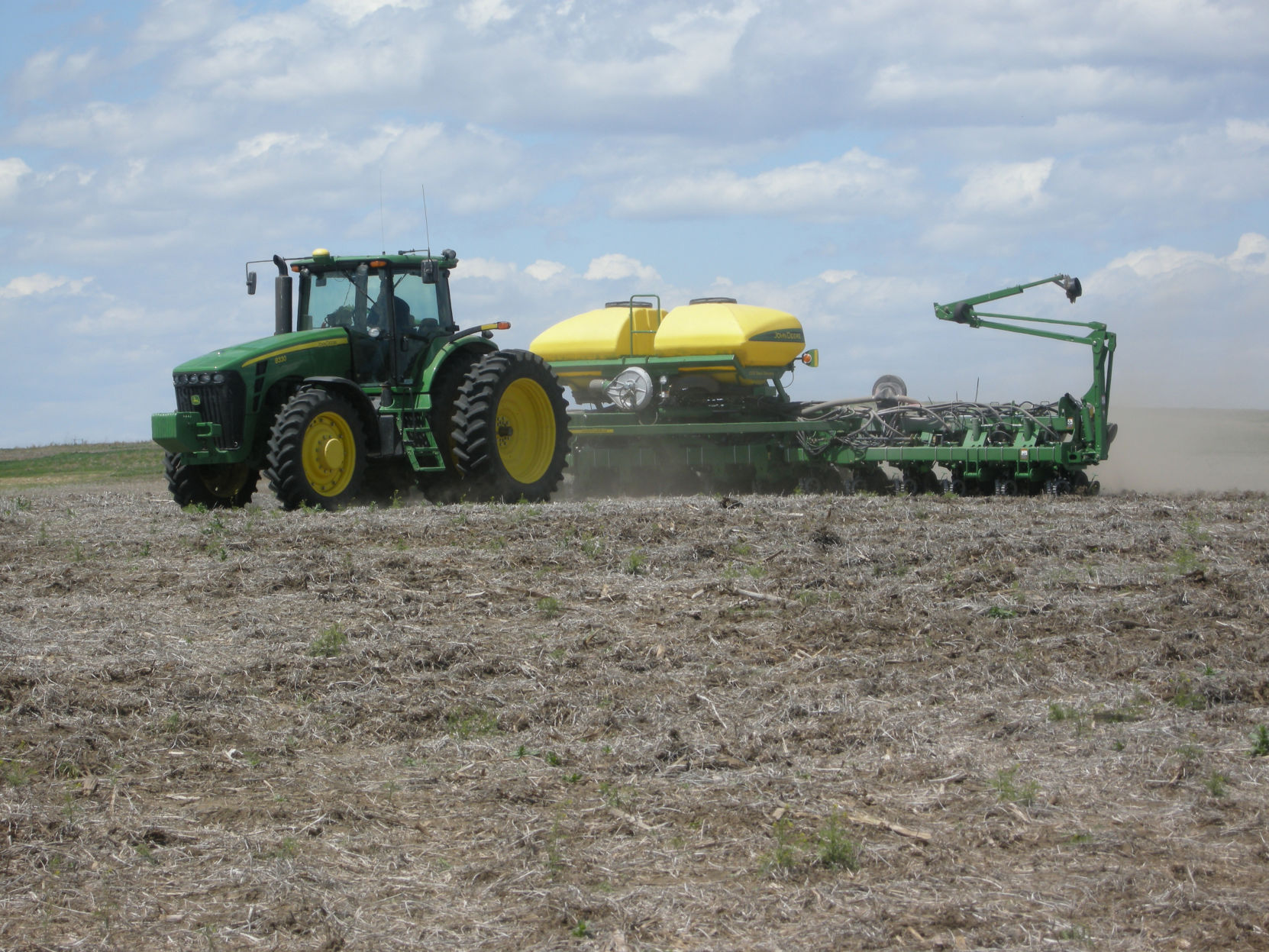 Farmer planting
